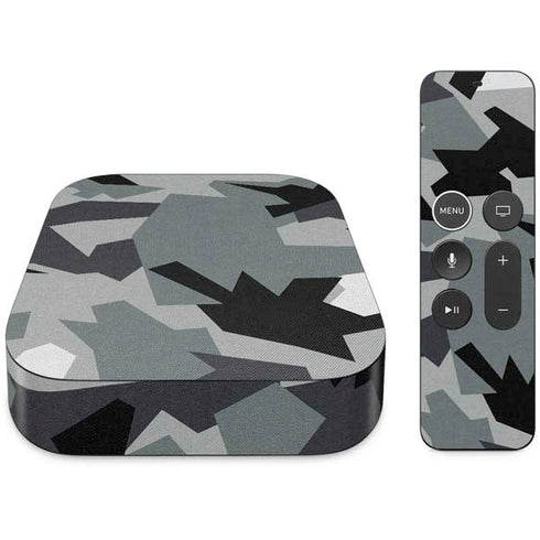 Urban Camouflage Black Apple TV Skin